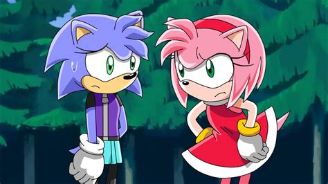 Sonic X Oc Picture Blue Meets Amy By Aquamimi123 On Deviantart