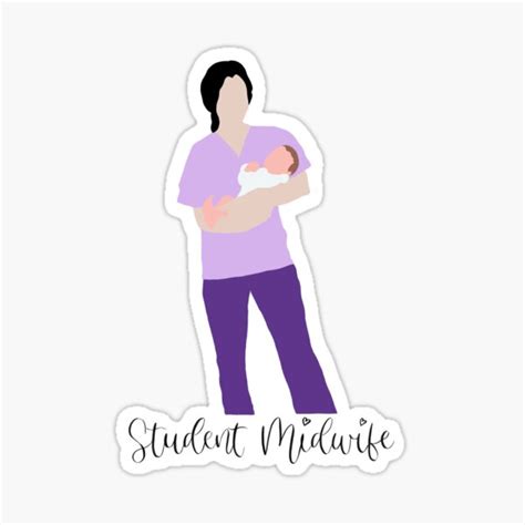 Student Midwife Sticker For Sale By Lowrig Redbubble