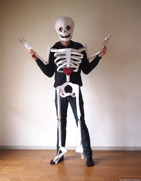 Dancing Cardboard Skeleton Costume — Amber Dohrenwend