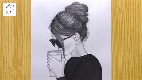 A Attitude Girl Drawing With Cap Step By Step How To Draw A Girl With Glasses The Crazy