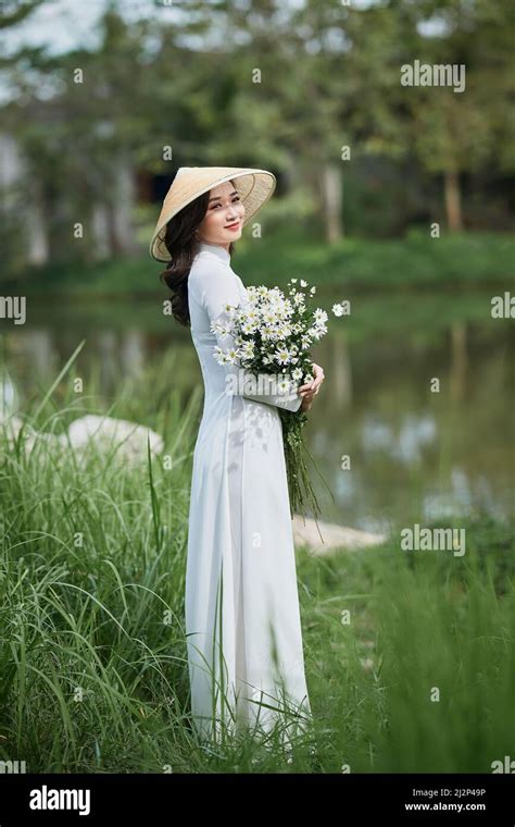 Ho Chi Minh City Viet Nam Ao Dai Is Traditional Dress Of Vietnam Beautiful Vietnamese Woman