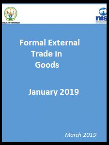 Formal external trade in Goods report (January 2019 ...