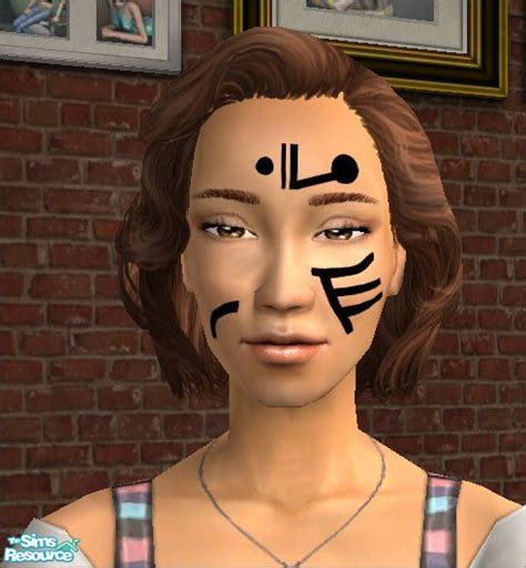 The Sims Resource Tribal Face Tattoos 15