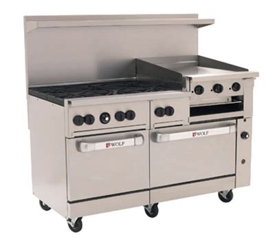 Best results for wolf 6 burner range with griddle. Wolf C60SS-6B24GB 60" 6-Burner Gas Range with Griddle ...