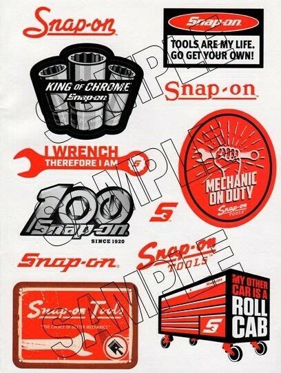 Snap On Stickers 100th Anniversary Vintage Logos Choice Of Better