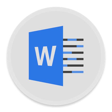 Word Icon Button Ui Ms Office 2016 Iconset Blackvariant