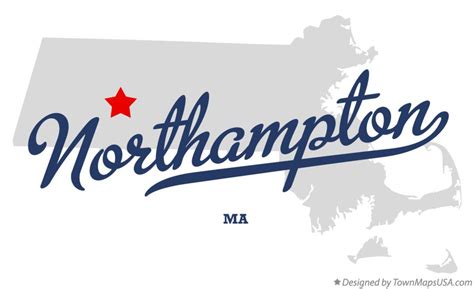Map Of Northampton Ma Massachusetts