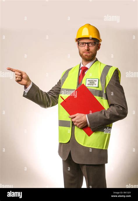 Health And Safety Officer Stock Photo Alamy