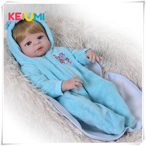 Keiumi Newborn Doll Lifelike Reborn Silicone Doll 57cm Full Vinyl