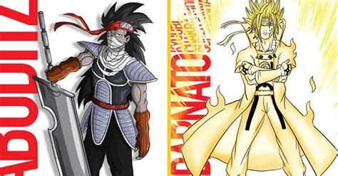 Ambos são homens mais velhos que tendem a levar. Artista cria incríveis fusões entre os personagens de Naruto e Dragon Ball