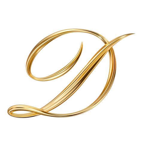 190 Shiny Gold Capital Letter D Stock Photos Pictures And Royalty Free