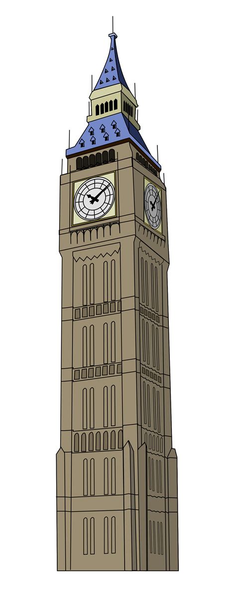 Drawing Of Big Ben Clock Clipart Best