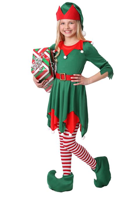 Girls Santas Helper Costume Santas Helper Costume Elf Costume