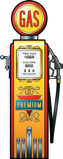 Vintage Fuel Pump Stock Illustration Download Image Now Istock
