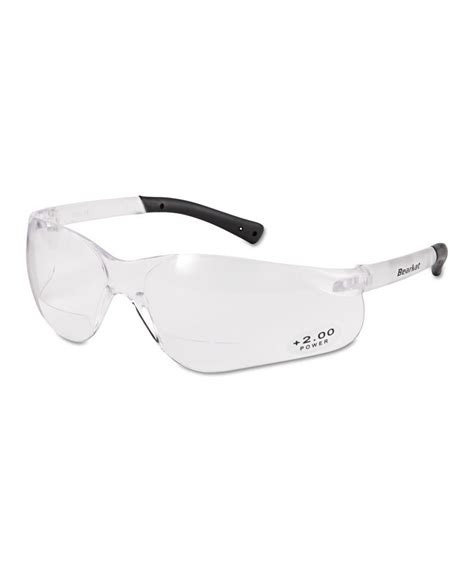 Bearkat Magnifier Safety Glasses Clear Frame Clear Lens