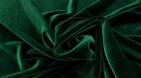 Stretch Velvet Bottle Green Dk Fabrics