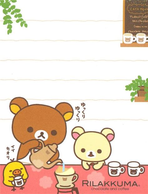 Rilakkuma Bear With Coffee Mini Memo Pad By San X Modes4u