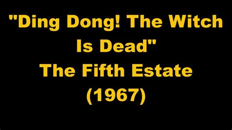 The Fifth Estate Ding Dong The Witch Is Dead 1967 Youtube