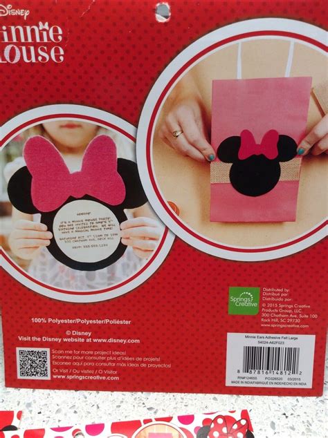 Disney Mickey Minnie Mouse Craft Lot Adhesive Chalkboard Felt Etsy