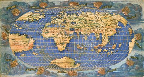 Planisphere World Map By Francesco Rosselli Around 1508 Posters