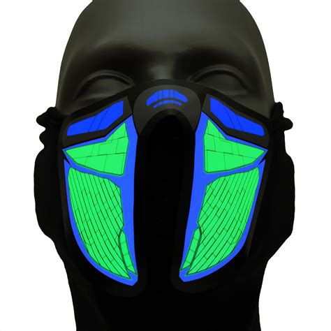 Voice Activated Cyberspace Light Up Mask