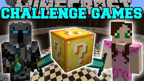 Minecraft Pat Vs Jen Challenge Games Lucky Block Mod Modded Mini Game Youtube