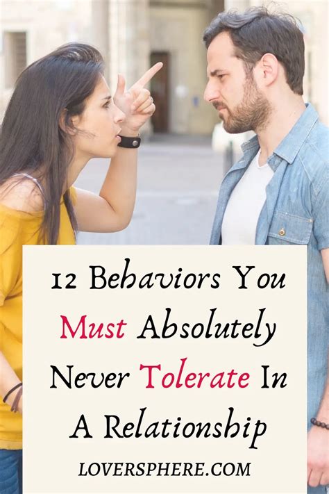 12 crucial things you should never tolerate in a relationship lover sphere