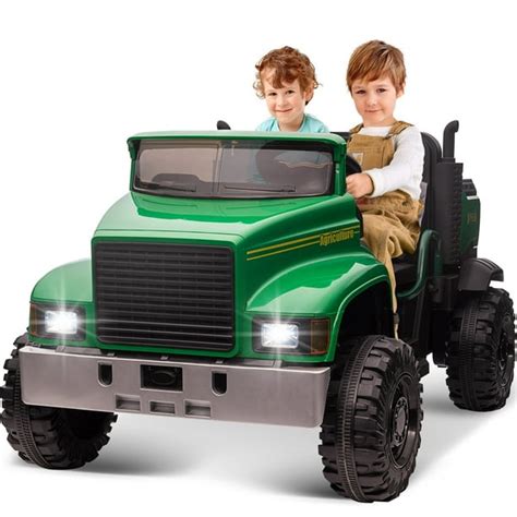 Hikiddo 24v Kids Ride On Dump Truck 2 Seater Ride On Car Tractor With
