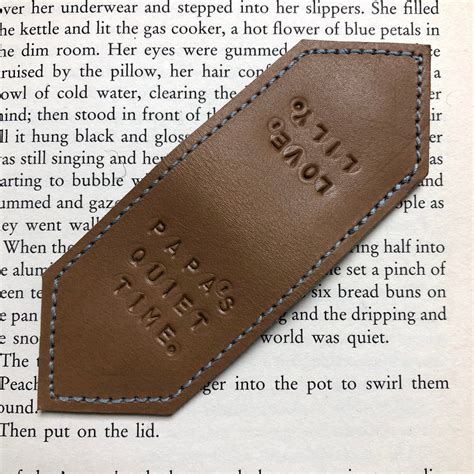 Personalise Gold Foil Magnetic Bookmark Leather Bookmark Etsy