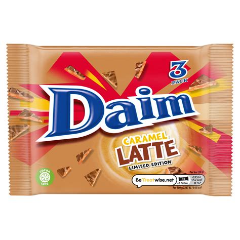Daim Caramel Latte Bar 3 Pack 84g Chocolate Biscuits Iceland Foods