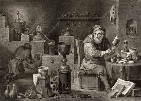 18th Century Alchemist Artwork Stock Image C0139560 Science