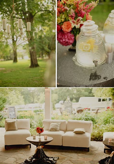 Elegant Outdoor Wedding Reception Setup In Nashville