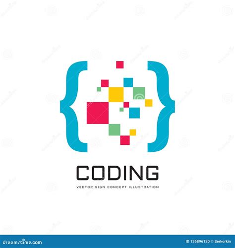 Programming Code Vector Business Logo Template Vector Illustration