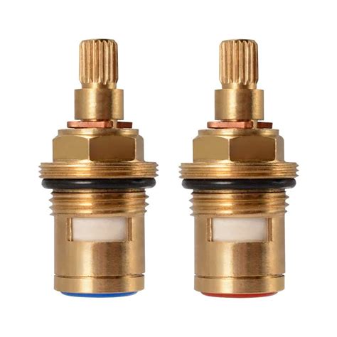 Replacement Brass Faucet Valve Ceramic Stem Disc Cartridge Faucet Valve Quarter Turn G12 For