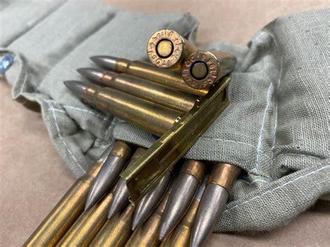 8mm Mauser Ammo In 5 Round Stripper Clips And 70 Round Bandoleer