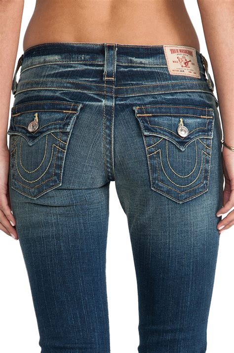 True Religion Julie Low Rise Skinny In Blue Storm Lyst