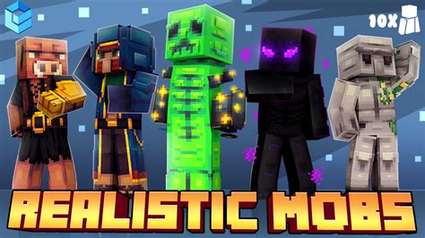 Realistic Mobs Hd By Entity Builds Minecraft Skin Pack Minecraft