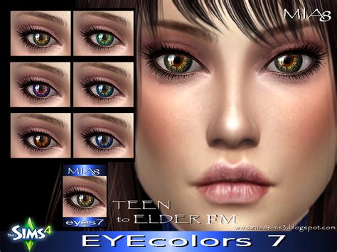 Eye Colors Mia8 The Sims 4 Sims4 Clove Share Asia Tổng Hợp Custom