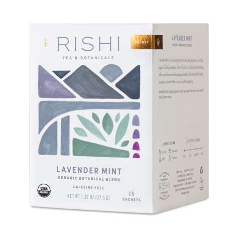 Rishi Tea Organic Botanical Blend Tea Lavender Mint Thrive Market