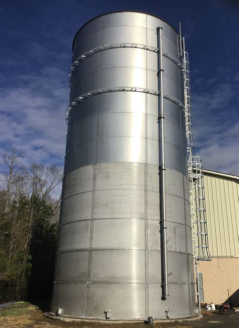 Tarsco Bolted Tank Completed This 222950 Gallon Stainless Steel Water