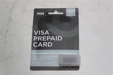 There are two types of prepaid payment cards that can potentially be used to pay bills: Visa Prepaid Card $200 | Property Room