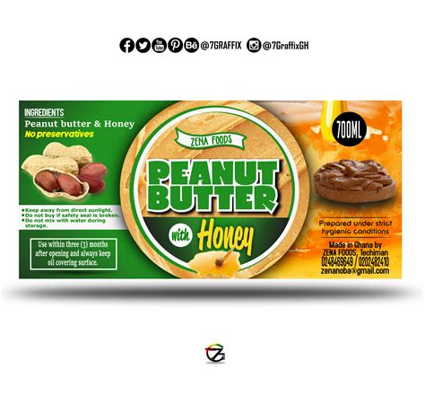 Are you searching for food label png images or vector? ZENA FOOD PEANUT BUTTER PRODUCT LABEL DESIGN (BY 7GRAFFIX ...