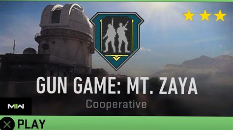 How To Get 3 Stars In Gun Game Mt Zaya Call Of Duty Mwii 2022