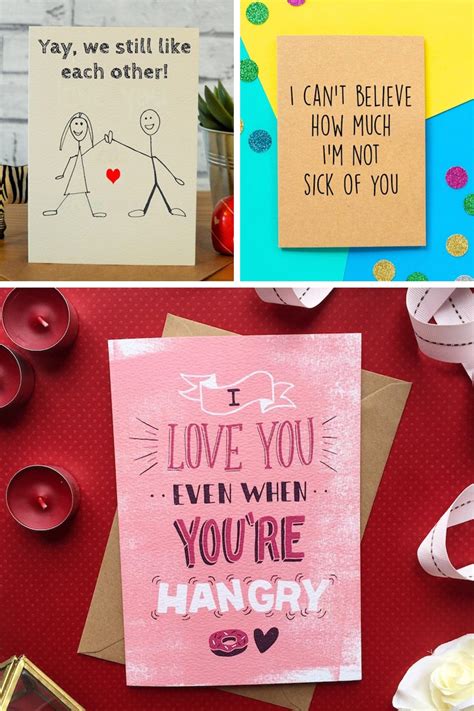 Set Of 3 Romantic Funny Cards Valentine S Day Love Cards Greeting Cards