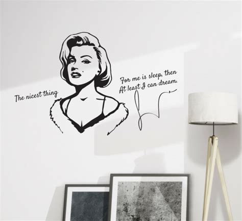 Wall Decal Marilyn Monroe Quote Bedroom Vinyl Decor Black 28 In X 175 In Gz370 Ebay