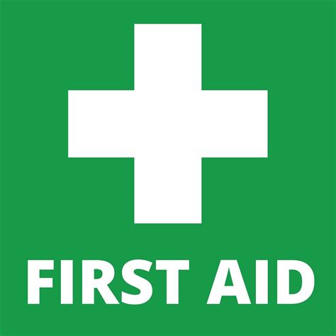 First Aid Sticker - 100mm x 100mm