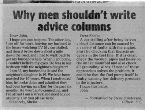 Why Men Shouldnt Write Help Articles Picture Ebaums World