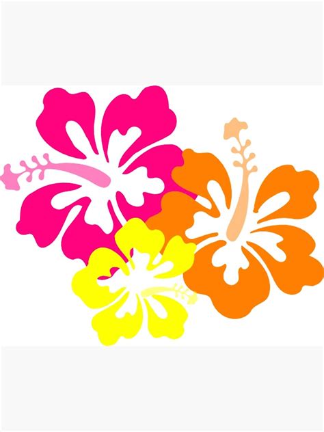 Lienzo Flores Hawaianas De Partyhype Redbubble