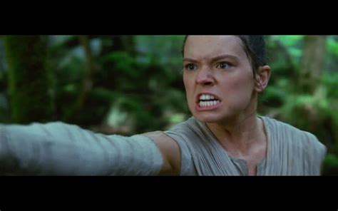 Angry Rey Large Photo New Star Wars Force Awakens Tv Spot
