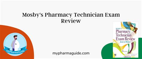 Mosbys Pharmacy Technician Exam Review Book Mypharmaguidecom